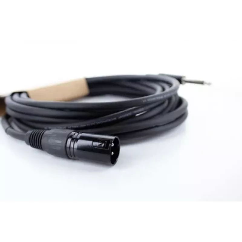 Cabo de áudio Cordial EM 10 MP XLR para jack mono 6,3 mm 10 m preto 14754