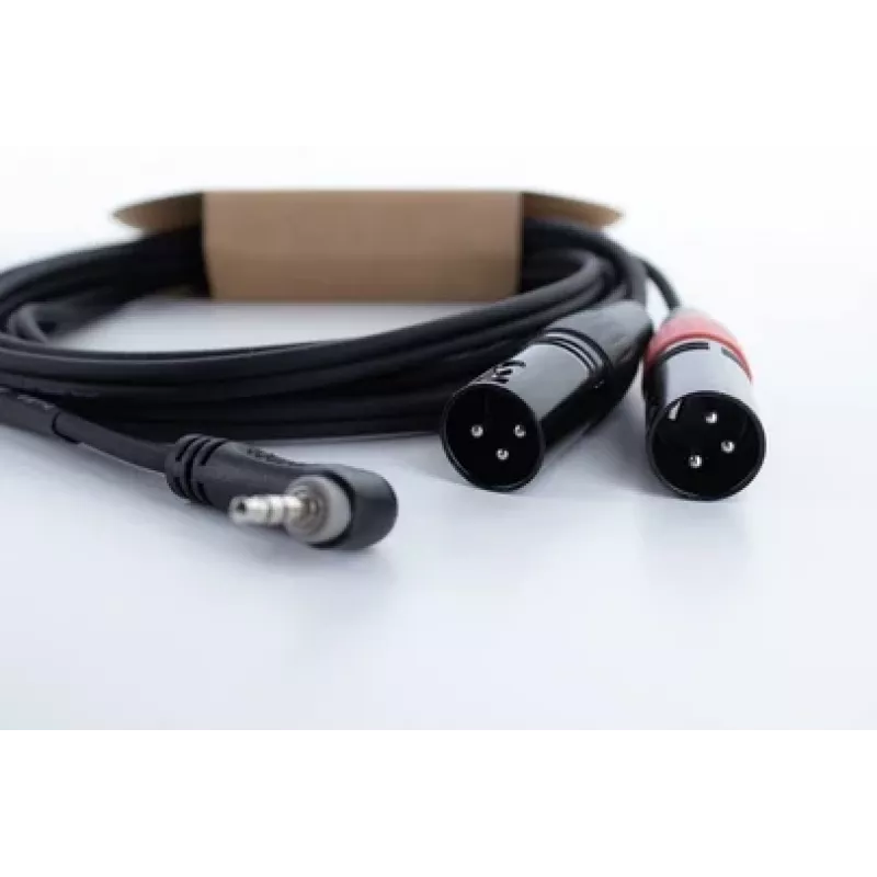 Cordial EY 1.5 WRMM Cabo adaptador Y XLR 3,5mm TRS para 2x fichas XLR 1,5m preto 14874