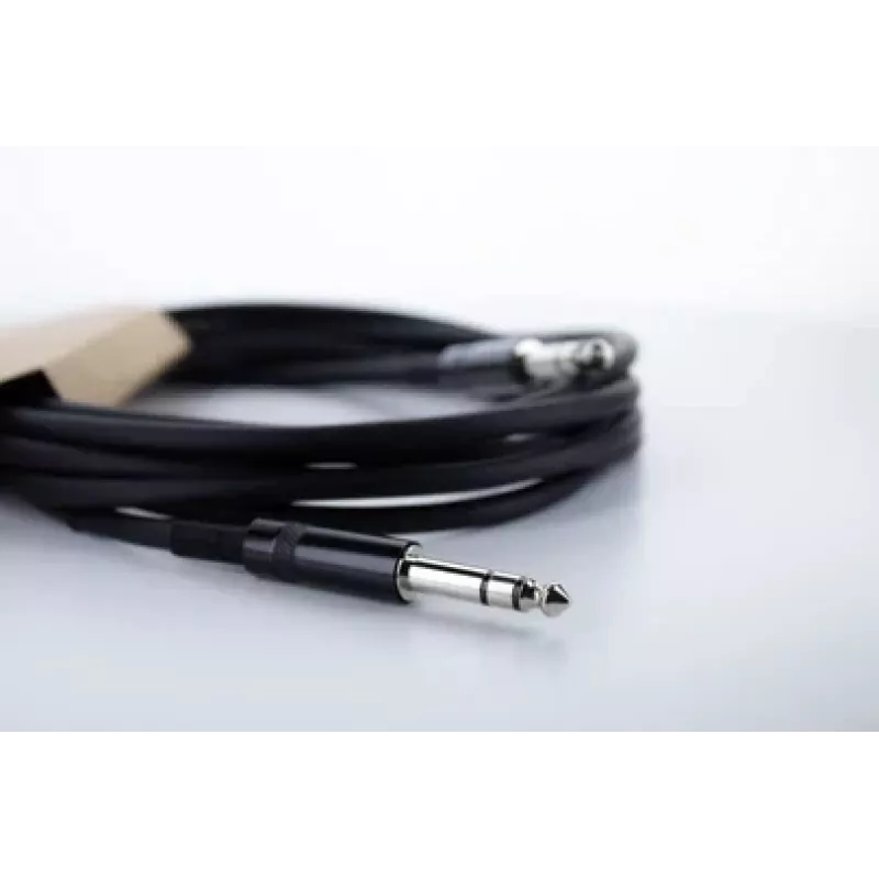 Cordial 14814 Cabo de áudio jack TRS 6,3mm para jack TRS 6,3mm 0,5m preto