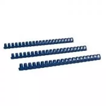 LMG BRP190-BL Pentes de encadernação plásticos azuis para 145 folhas, lombada 19 mm, 100 unid.