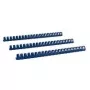 LMG BRP190-BL Pentes de encadernação plásticos azuis para 145 folhas, lombada 19 mm, 100 unid.