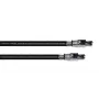 Cabo de rede Cordial 15613 RJ45, cabo de patch CAT 6a SF/UTP 10,00 m preto bainha PUR
