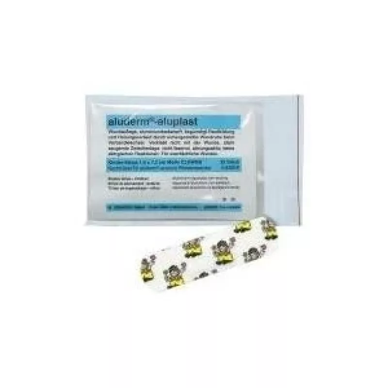 SÖHNGEN Conjunto de recarga de pensos Aluderm Aluplast para dispensador Clown, 25 unid., cor da pele, hipoalergénico, sem látex 1009921