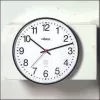 PEWETA Relógio de parede sem fios 30cm preto plástico movimento silencioso 51.130.312