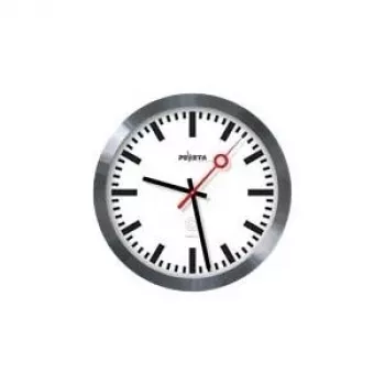 PEWETA Relógio de parede sem fios Relógio de estação, 30 cm, alumínio 51.020.325
