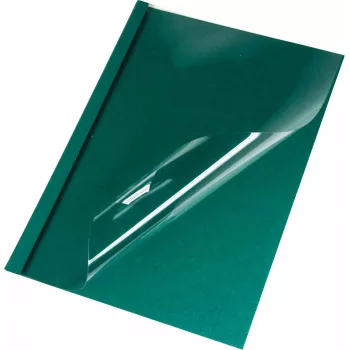 LMG Capas de encadernação térmica A4 verde linho 1,5 mm lombada 50 unid. BMDLEM-GR-R1,5