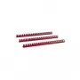 LMG elementos de encadernação plásticos 19 mm vermelho pack de 100 (BRP190-RO)
