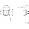 METZ CONNECT 1309413003-E kit de montagem para módulos keystone RJ45 C6Amodul