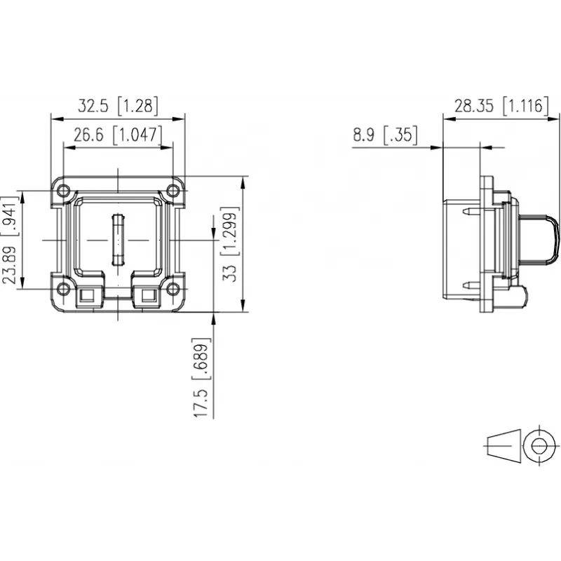 METZ CONNECT 1309413003-E kit de montagem para módulos keystone RJ45 C6Amodul