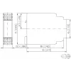 METZ CONNECT CPW-E12 Type 2 para-raios 1 polo+N 230/400 V 10 kA calha DIN preto/branco 1102810520