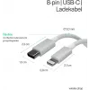 Flexline cabo de carregamento USB-C para Lightning PD 2m branco FL31-13053