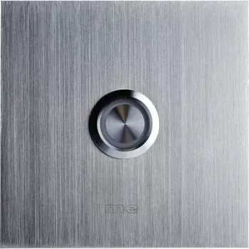 M-E MODERN-ELECTRONICS placa de campainha simples 41012 prateado 8-24 V AC/DC/1 A