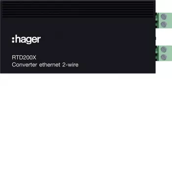 Hager RTD200X conversor IP para 2 fios para sistemas de porteiro