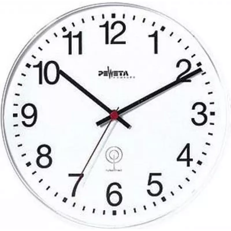 PEWETA relógio de parede sem fios plástico branco 30 cm (51.130.311)