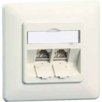 METZ CONNECT E-DAT modul 8/8(8) UP tomada RJ45 de encastrar Cat.6A blindada, branco puro 1309121002-E-90