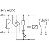 METZ CONNECT 11061913 módulo de relé de interface, bobina 24 V AC, 1 contacto reversível, 6 A, branco