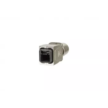 METZ BTR 14010850C0ME caixa de ficha RJ45 V14 industrial IP67, push-pull, vazia