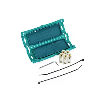 HellermannTyton 435-00655 suporte de abraçadeiras autoadesivo, polipropileno verde, 69 x 40 mm, para abraçadeiras até 9 mm, 1 unid.