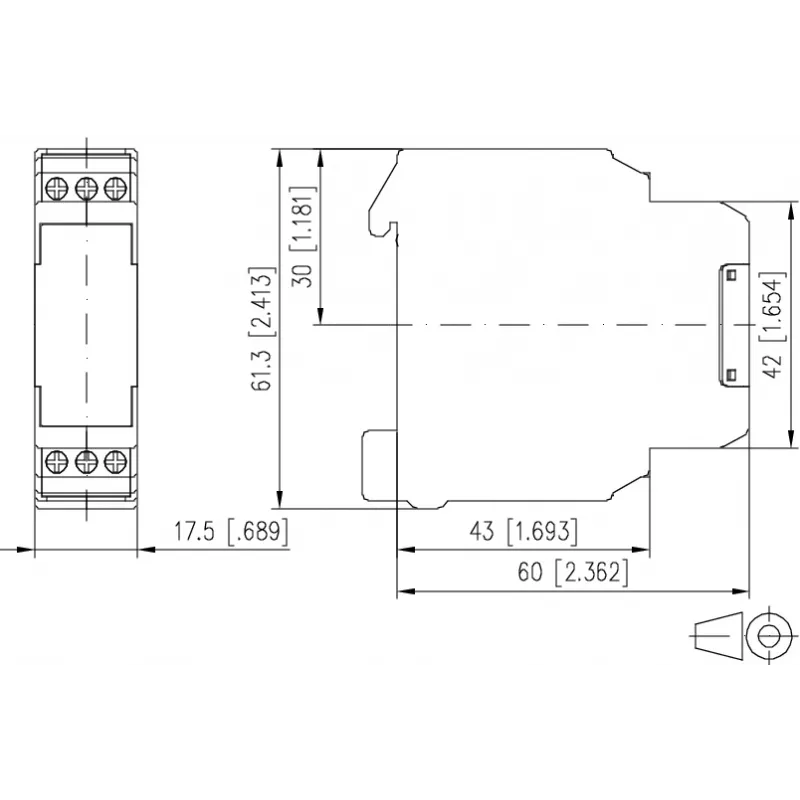 METZ CONNECT módulo de interface de 1 canal sem nível de operação manual KRS-E06 (110655)