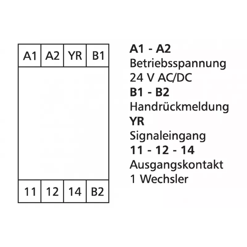 METZ CONNECT 110666 relé de potência branco DPDT 24V DC 8A montagem em PCB