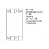METZ CONNECT KRS-E08 3 24 V AC/DC módulo de relé de interface, 1 contacto reversível, 8 A, calha DIN 110673