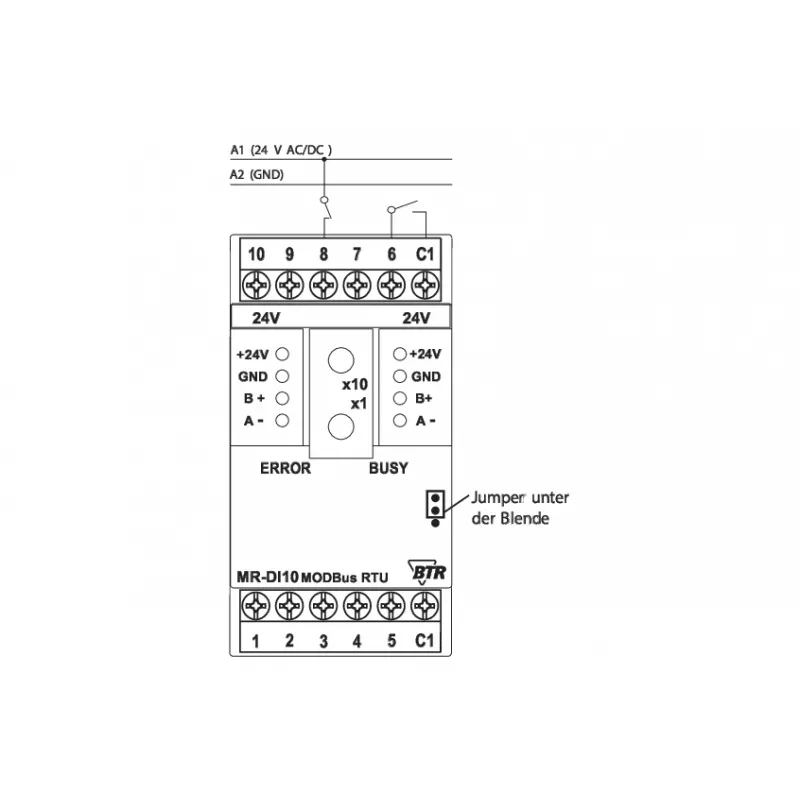 METZ Connect módulo de entrada digital Modbus 10DI 24VAC/VDC (1108311319)