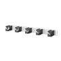 METZ CONNECT BTR painel de gestão de cabos 1U para rack, 5 anéis, preto 130894-01-03-E