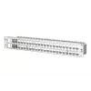 METZ CONNECT 130924-00-E MPP48 Patch panel de 48 portas, aço inoxidável, 1,5U, não equipado