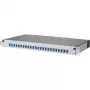 METZ CONNECT 1502697424-E patch panel 24 portas 1U blindado Cat.6A, IDC sem ferramentas, cinzento claro