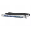 METZ CONNECT 1502697424-E patch panel 24 portas 1U blindado Cat.6A, IDC sem ferramentas, cinzento claro