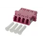 METZ BTR 15090079-I OpDAT Q-LC MM Cerâmica OM4 Erika Violeta Acoplador Quad LC