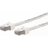 METZ CONNECT Ultraflex500 Cabo de patch CAT 6 S/FTP, ficha RJ-45 para ficha RJ-45, 1,0 m, branco, sem halogéneos 13084V1088-E