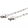METZ CONNECT Ultraflex500 Cabo de patch CAT 6 S/FTP, ficha RJ-45 para ficha RJ-45, 1,0 m, branco, sem halogéneos 13084V1088-E
