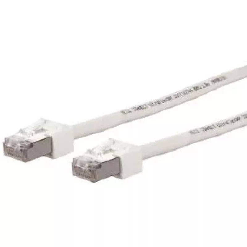 METZ CONNECT Ultraflex500 Cabo de patch CAT 6 S/FTP, ficha RJ-45 para ficha RJ-45, 1,0 m, branco, sem halogéneos 13084V1088-E