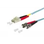 METZ OpDAT 151J1JOAOA0E Cabo patch de fibra ótica LC-Duplex para ST OM3 Multimode, 10 m