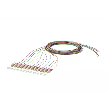 METZ CONNECT 150N1JO0020E Cabo de patch de fibra ótica OM4 Multimodo, 12x LC Duplex, 2 m, núcleo 50 µm, multicor