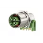 METZ Connect MMT471A315 Conector fêmea PCB de 8 polos, passo 3,5mm, ligação por parafuso, verde