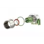 METZ CONNECT MMT471A315-0003 Conector fêmea para placa de circuito M12, codificação X, 8 pinos, IP67, angular 90°, em peças individuais