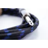 Cordial 14770 Cabo de áudio jack mono 6,3 mm TS para 6,3 mm TS 5 m preto/azul têxtil
