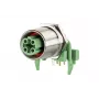 METZ MMT471A115 Conector fêmea PCB, 4 pinos, passo 3,5 mm, verde