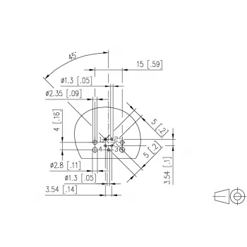 METZ MMT471A115 Conector fêmea PCB, 4 pinos, passo 3,5 mm, verde