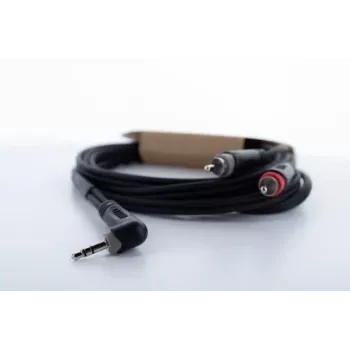 Cordial 14860 Cabo adaptador Y de áudio 3,5 mm jack para 2x RCA 3m preto