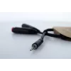 Cordial 14892 Cabo adaptador Y de áudio, ficha jack estéreo 3,5 mm para duas tomadas jack mono 6,3 mm, 0,3 m, PVC preto