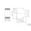 METZ Connect Relé de monitorização de fases 3x 200-480 V AC, 2 contactos reversíveis, calha DIN 11027170
