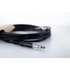 Cabo de ligação de áudio Cordial 14818 jack 6,3 mm estéreo para jack 6,3 mm estéreo, 6 m, preto PVC, par entrançado
