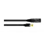 Cabo de rede Cordial 15549 CAT 5e S/UTP, RJ45, 3 m, preto, bainha PUR, Gigabit Ethernet