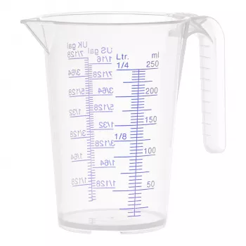Copo graduado Pressol 07 060 0,25 L PP transparente com bico e asa