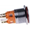 Botão JOY-IT BUTTON22B-M-GR (contacto de fecho), 22mm, 250V AC 7A, 1 NO, IP67, IK10, verde
