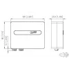 Caixa de fibra ótica METZ OpDAT ADT VIK 2xLC-D OM4 branco puro RAL 9010 1501107H02HC