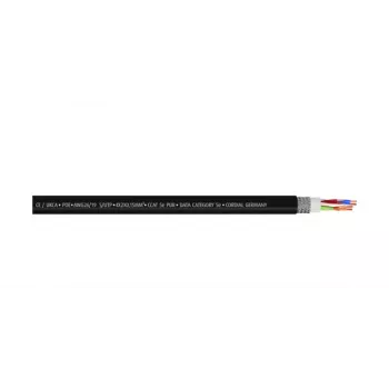 Cabo de rede Cordial 15554 CAT 5e S/UTP, RJ45, 0,3 m, preto, bainha PUR